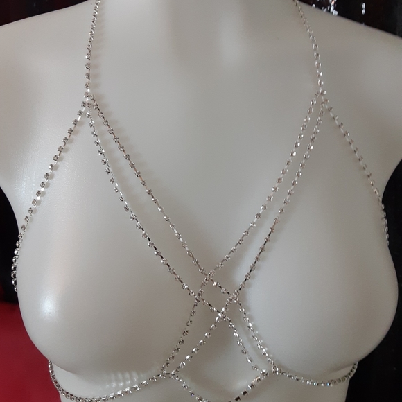 COPY - 🔥NEW rhinestone crystal body/belly chain b - Picture 5 of 6